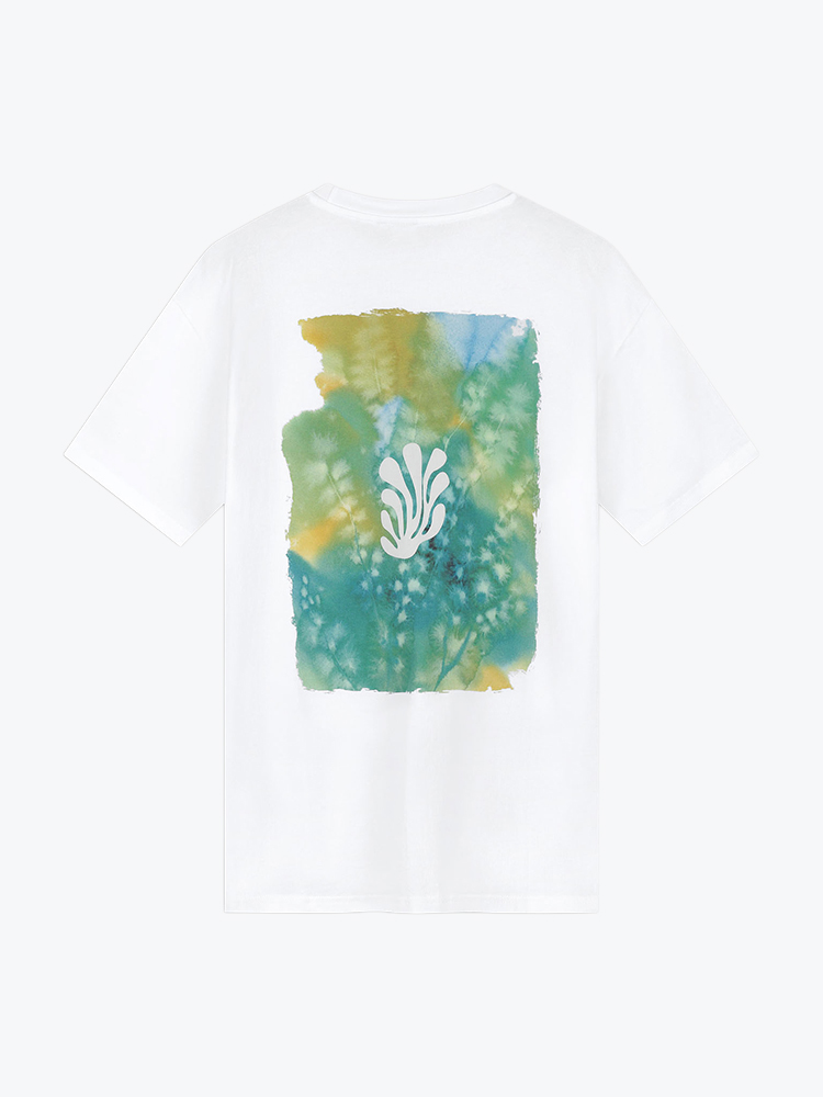 Law Of The Sea Law Of The Sea - Algae Artwork Tee Bright White - T-Shirts - Heren Wit T-Shirts