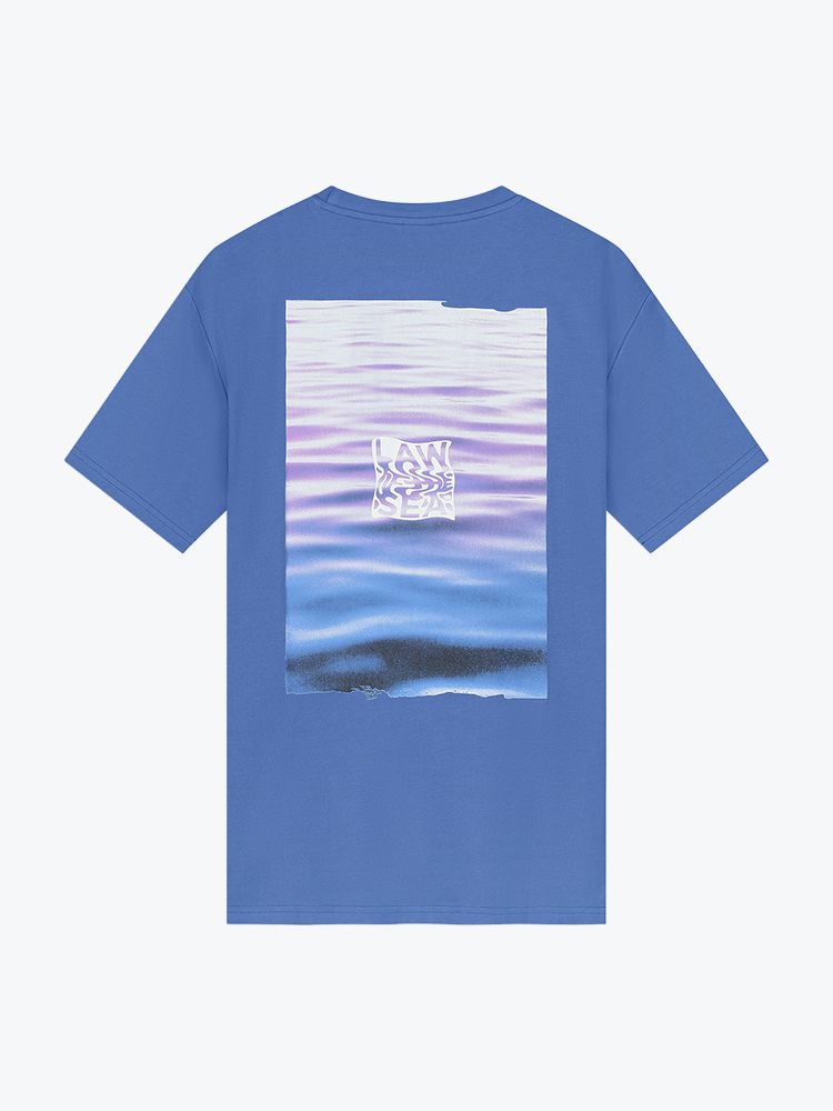 Law Of The Sea Law Of The Sea - Gulf Stream Artwork Tee Dutch Blue - T-Shirts - Heren Blauw T-Shirts