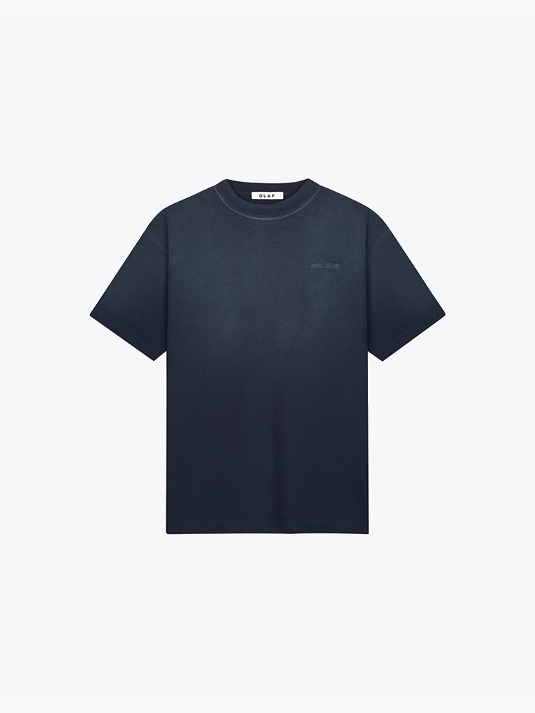 OLAF Olaf - Sprayed Studio Tee Navy - T-Shirts - Heren Blauw T-Shirts