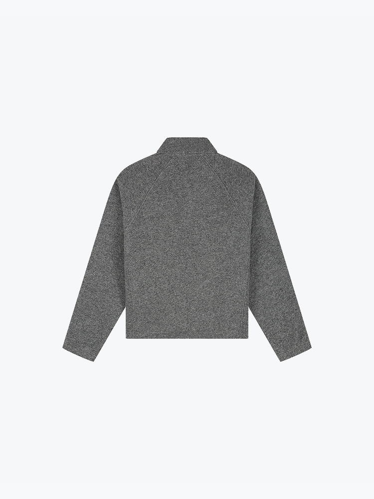 OLAF Olaf - Wool Fleece Zip Jacket Sharkskin - Jassen - Heren Grijs Jassen