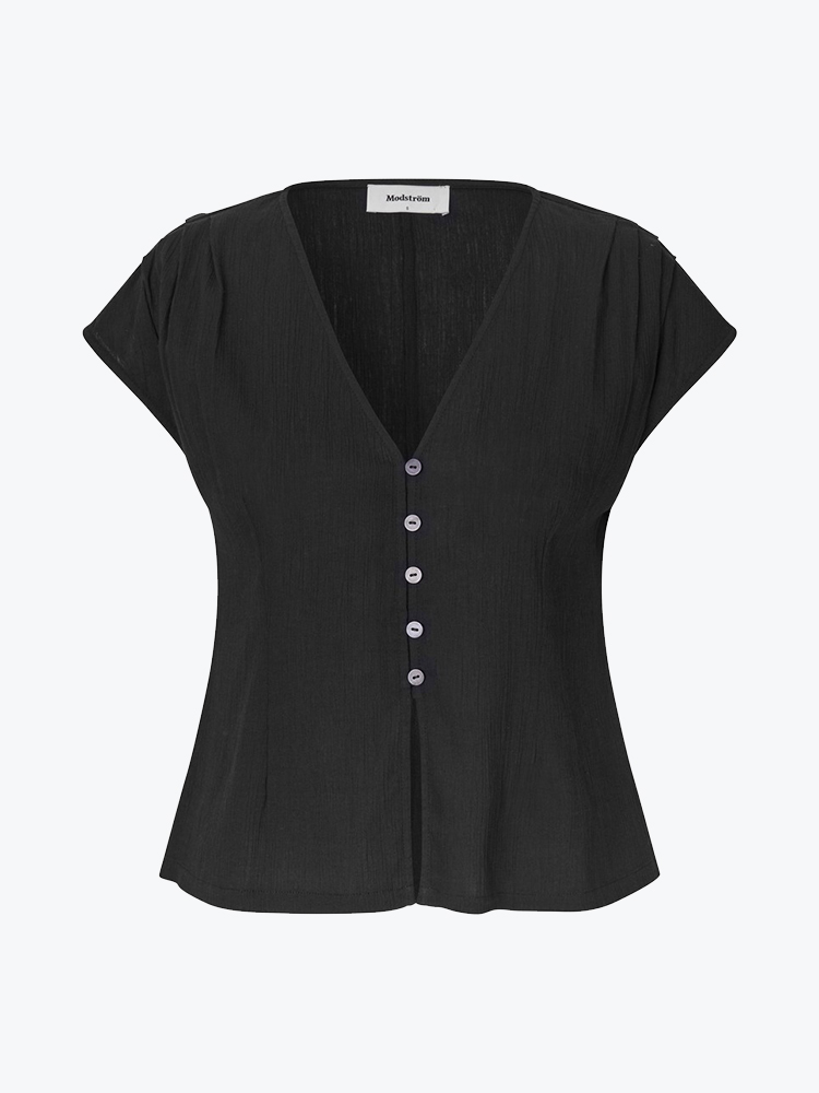 Modström Modstrom - Alviramd top Black - T-Shirts - Dames Zwart T-shirts