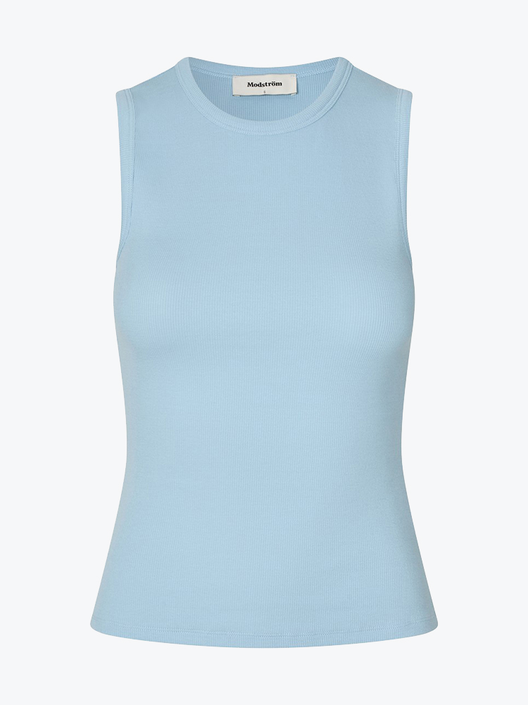 Modström Modstrom - Igormd o-neck top Cashmere Blue - T-Shirts - Dames Blauw T-shirts