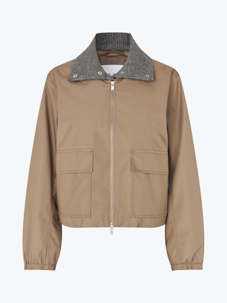 Samsoe Samsoe Samsoe Samsoe - Sabianco Jacket 15923 Lead Gray - Jassen - Dames Grijs Jassen