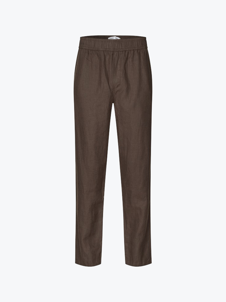 Samsoe Samsoe Samsoe Samsoe - Sajabari X Trousers 16064 Turkish Coffee - Broeken - Heren Zwart Broeken