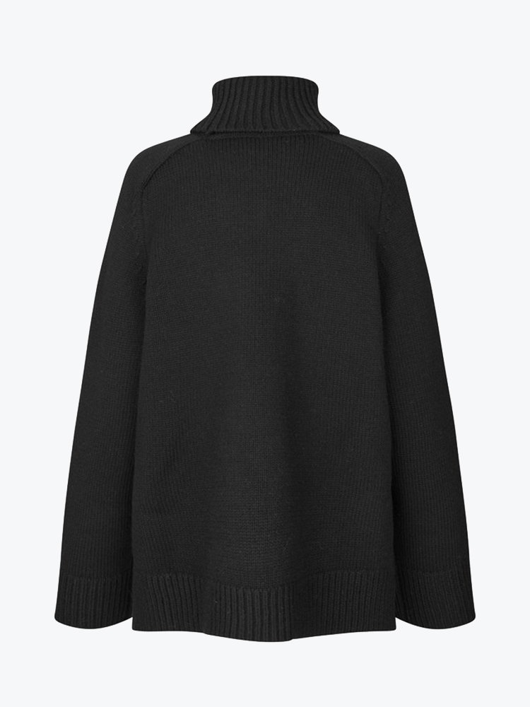 Samsoe Samsoe Samsoe Samsoe - Sakeiki Turtleneck 11250 Black - Truien - Dames Zwart Truien