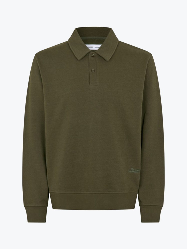 Samsoe Samsoe Samsoe Samsoe - Samarcel Polo 15919 Forest Night - Truien - Heren Groen Truien