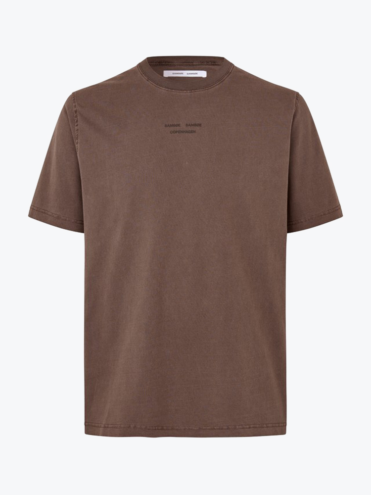 Samsoe Samsoe Samsoe Samsoe - Samarcus T-Shirt 15489 Delicioso - T-Shirts - Heren Grijs T-Shirts