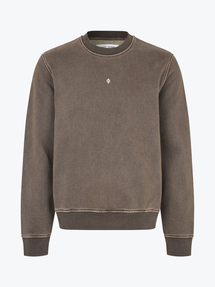 Samsoe Samsoe Samsoe Samsoe - Saollie Sweatshirt 14485 Delicioso - Truien - Heren Grijs Truien