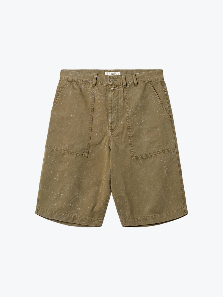 Foret Foret - Searcher Shorts Antique Army - Shorts - Heren Groen Shorts