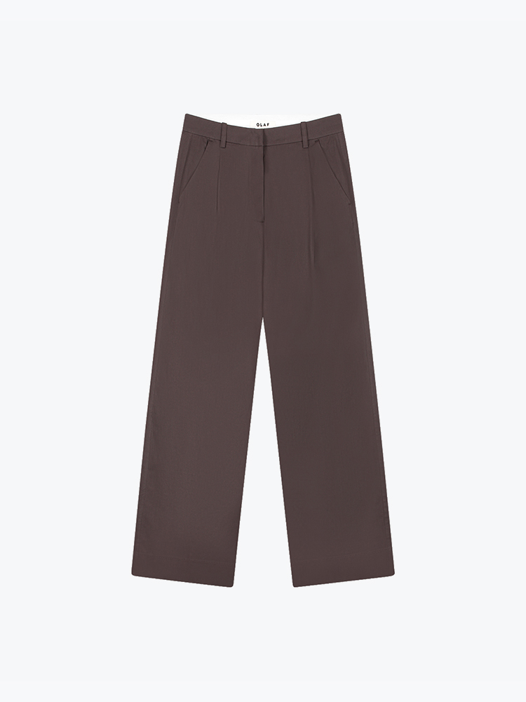 OLAF Olaf - Tailored Trousers Chocolate Plum - Broeken - Dames Bruin Broeken