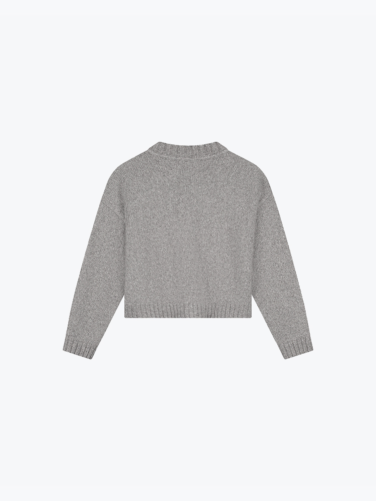 OLAF Olaf - Wool Knitted Cardigan Sharkskin - Vesten - Dames Grijs Vesten