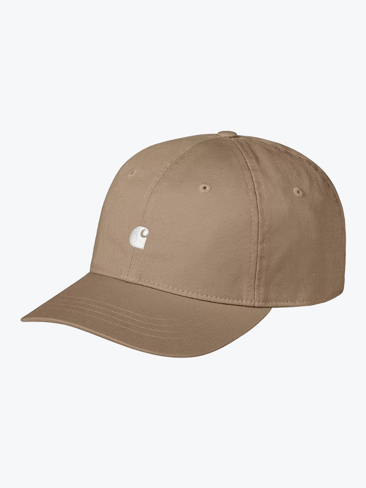 Carhartt WIP Carhartt WIP - Madison Logo Cap Leather / White - Petten - Heren Wit Petten