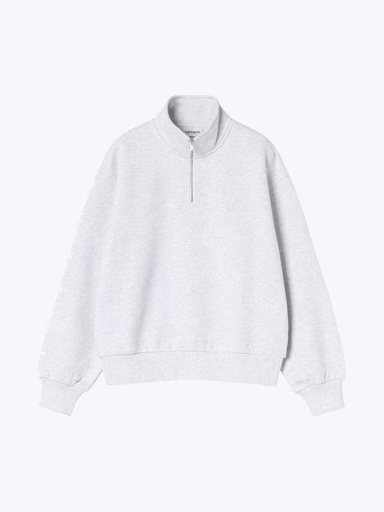 Carhartt WIP Carhartt WIP - W' Casey High Neck Sweat Ash Heather / Silver - Truien - Dames Grijs Truien