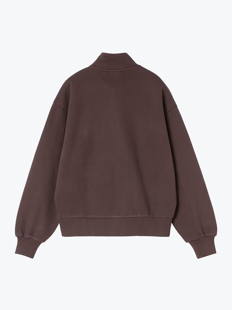 Carhartt WIP Carhartt WIP - W' Casey High Neck Sweat Palisander / Silver - Truien - Dames Bruin Truien