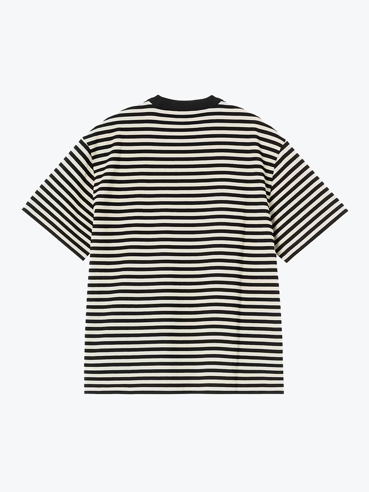 Carhartt WIP Carhartt WIP - W' S/S Essy T-Shirt Essy Stripe, Black / Wax - T-Shirts - Dames Zwart T-shirts