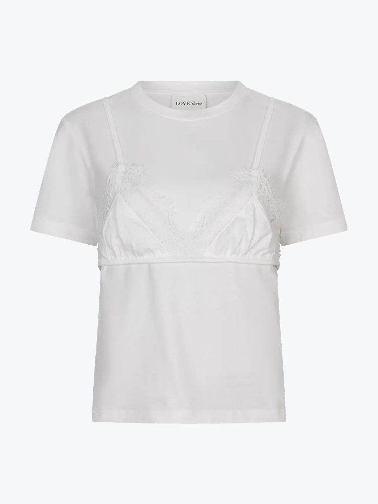Love Stories Love Stories - Mimi White - T-Shirts - Dames Wit T-shirts