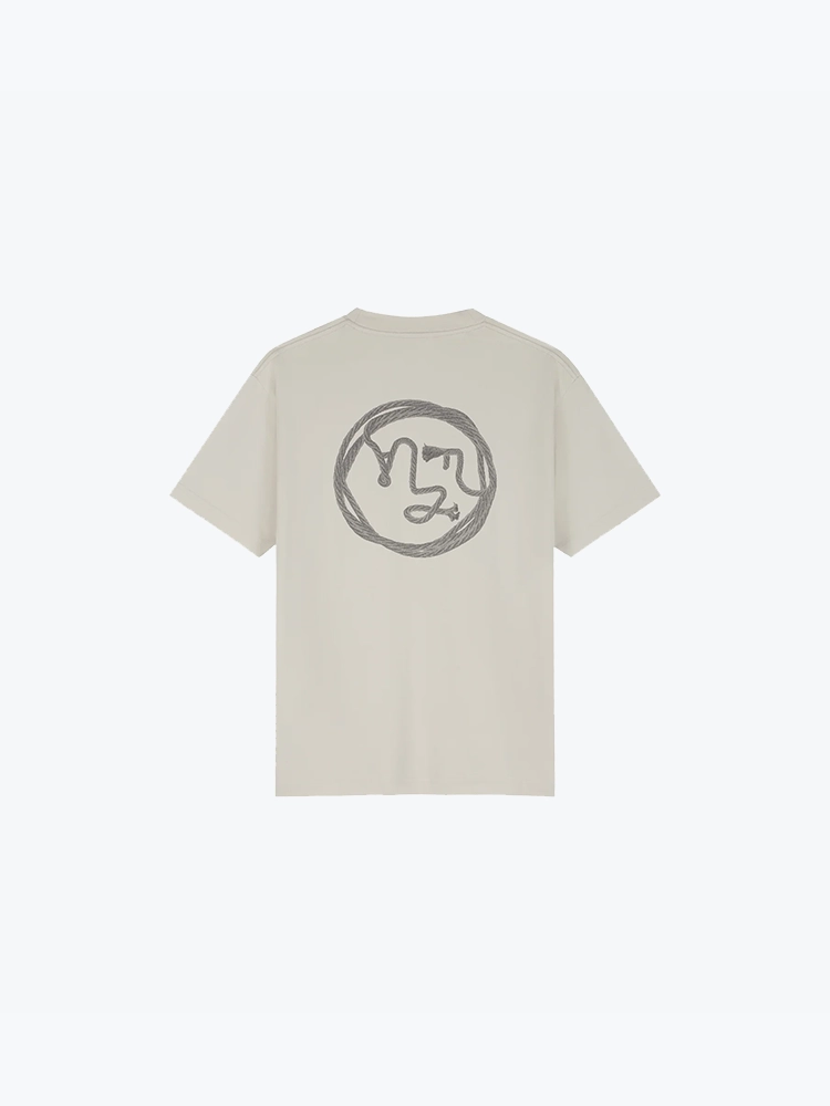 OLAF Olaf - Lasso Face Tee Ancient Scroll - T-Shirts - Heren Grijs T-Shirts