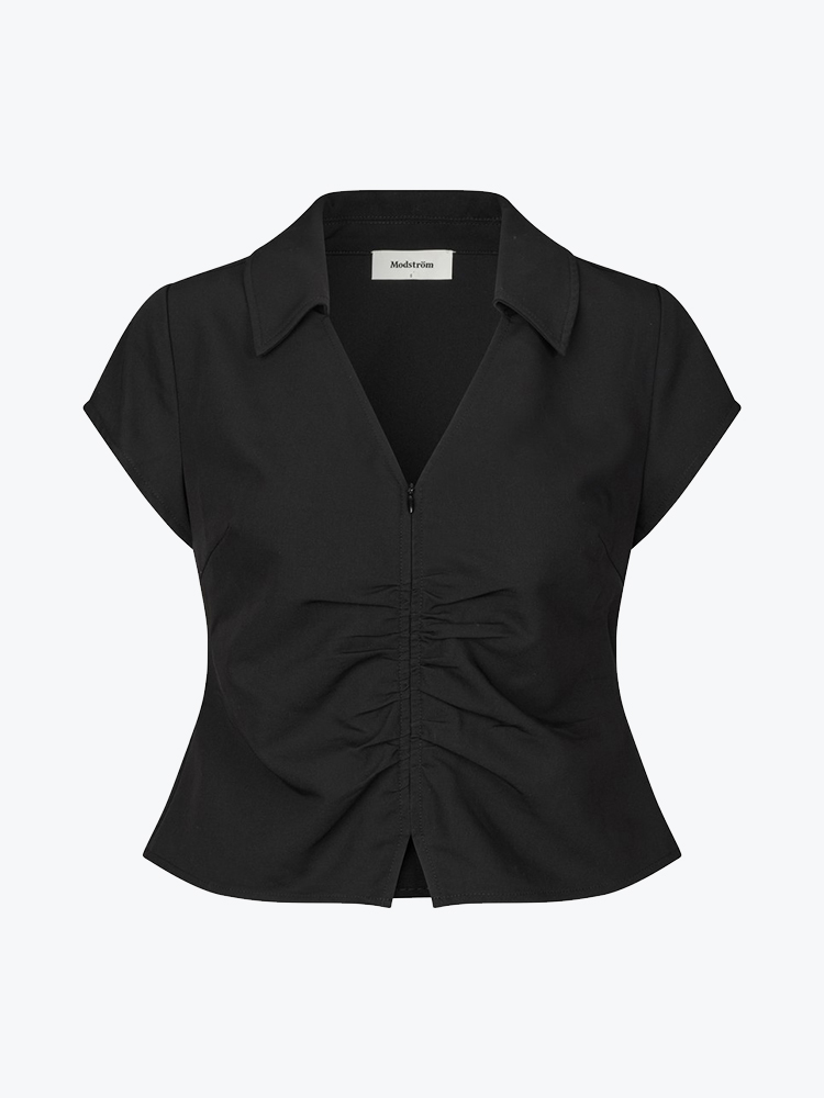Modström Modstrom - Beamd top Black - T-Shirts - Dames Zwart T-shirts
