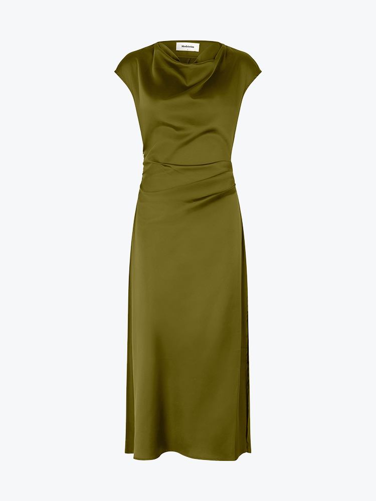 Modström Modstrom - Tailormd SS dress Twist of Lime - Jurken - Dames Geel Jurken