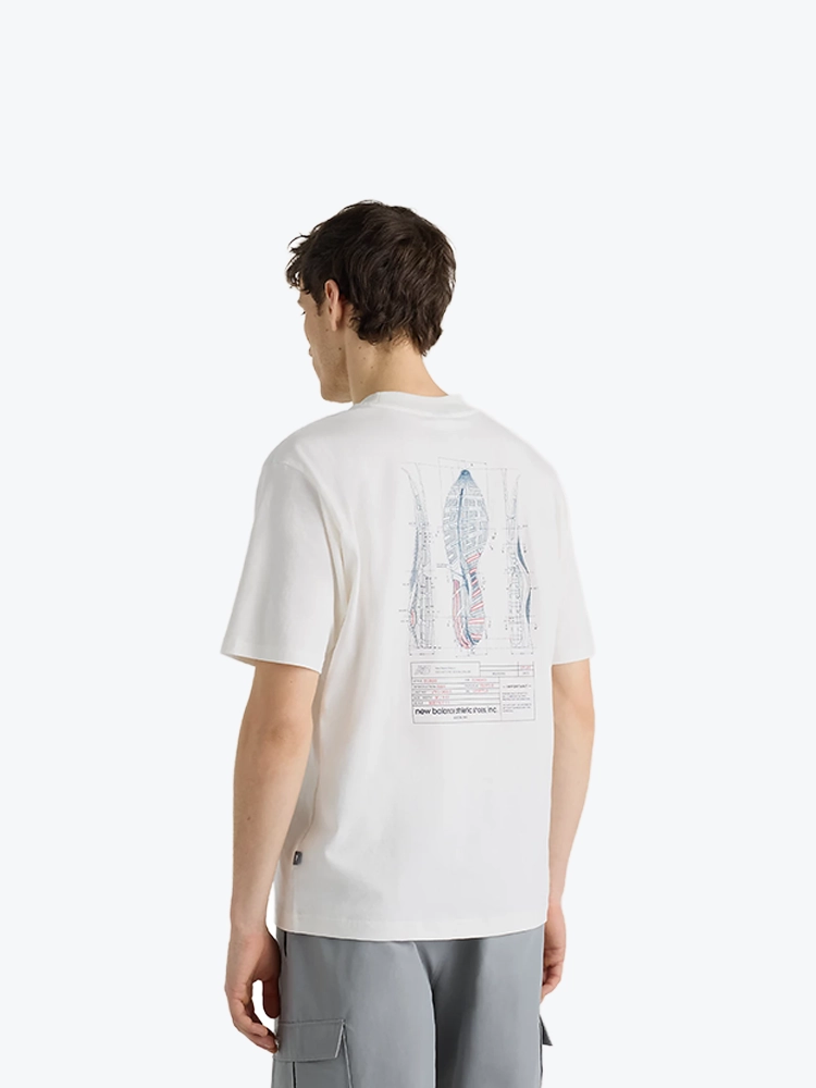 New Balance New Balance - Archive Blueprint T-Shirt SST - T-Shirts - Heren Grijs T-Shirts