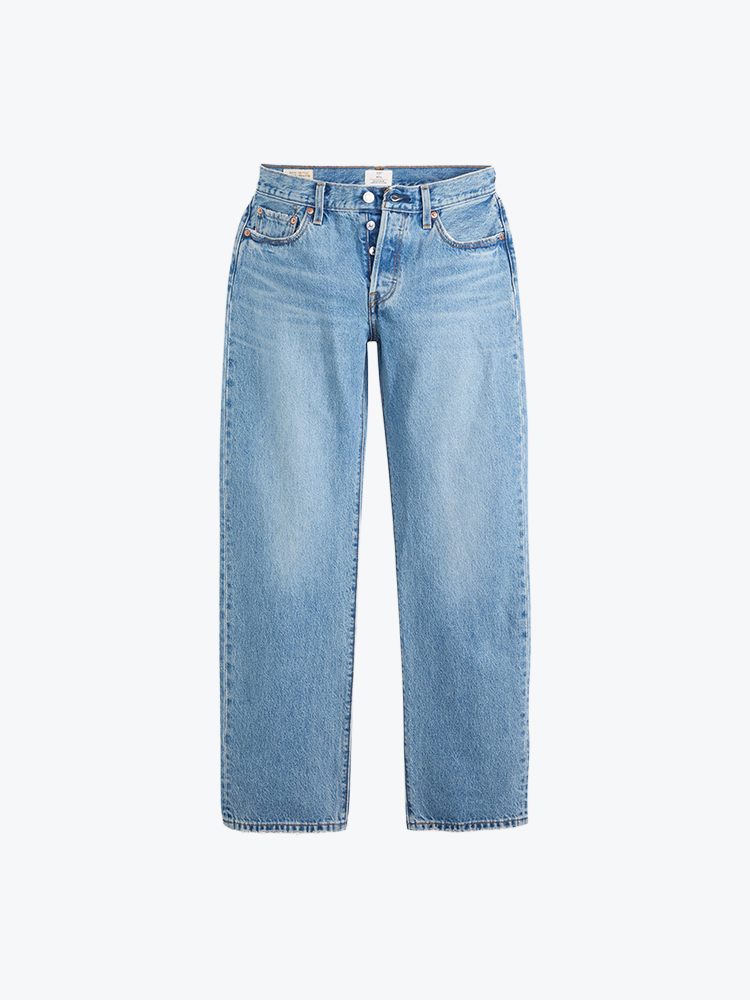 Levi's Levi's - 501 90s In Love With You Med Indigo - Jeans - Dames Blauw Jeans