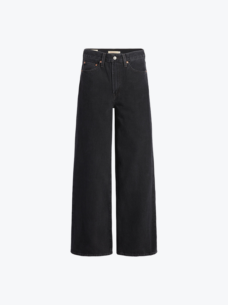 Levi's Levi's - Ribcage Wide Leg H223 Rosie Posie Black - Jeans - Dames Zwart Jeans