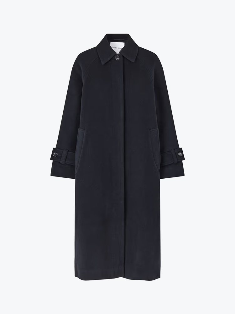 Samsoe Samsoe Samsoe Samsoe - Alma Coat 14895 Salute - Winterjassen - Dames Grijs Winterjassen