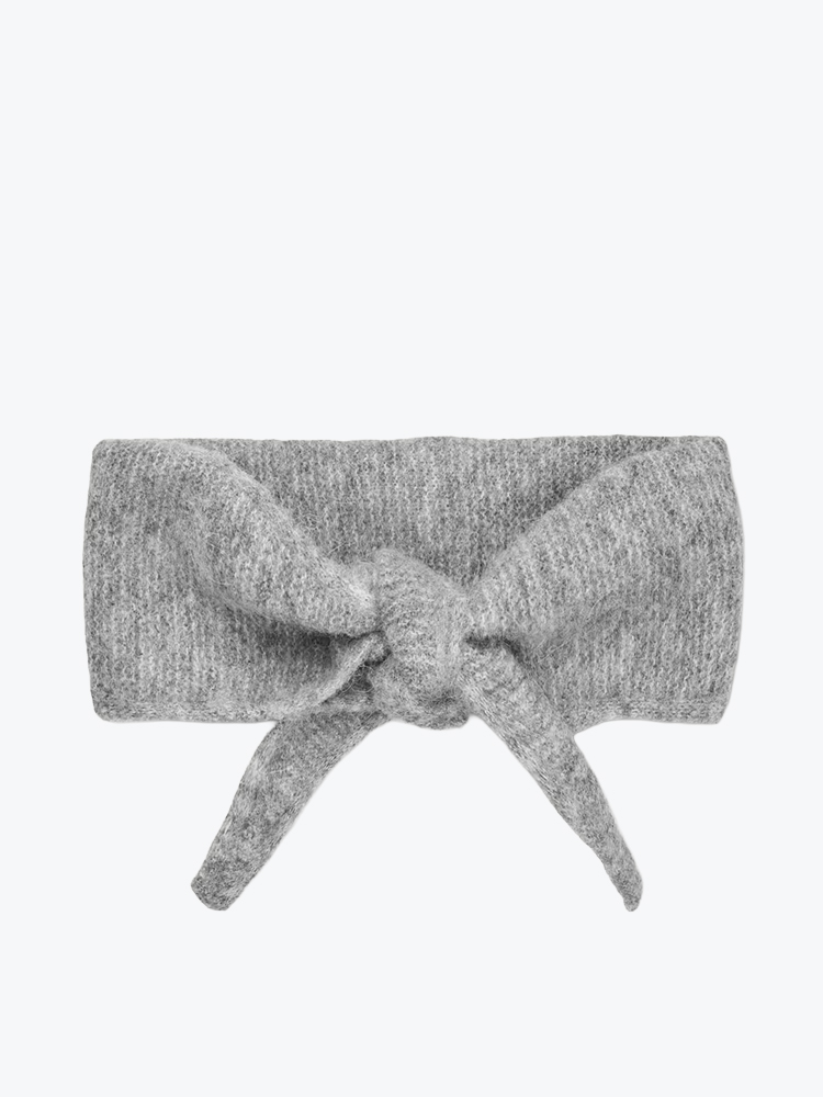 Samsoe Samsoe Samsoe Samsoe - Sanor Triangle Scarf 7355 Grey Mel. - Sjaals - Heren Grijs Sjaals