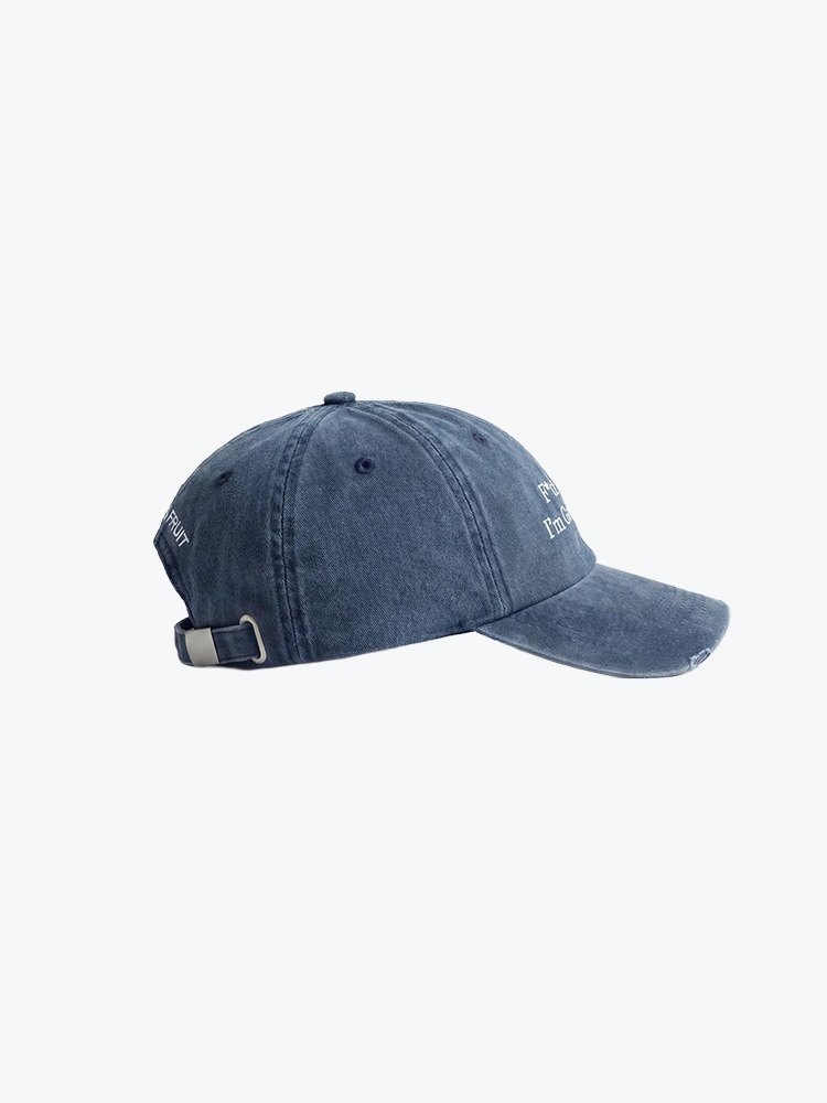 Bram's Fruit Bram's Fruit - Distressed F*ck Off I'm Gardening Cap Washed Navy - Petten - Heren Blauw Petten