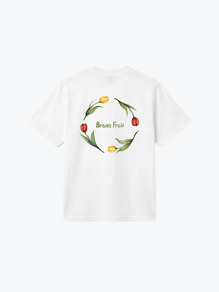 Bram's Fruit Bram's Fruit - Flora 2.0 T White - T-Shirts - Heren Wit T-Shirts