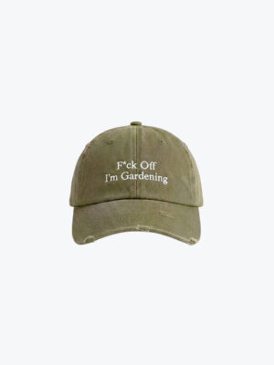 Bram's Fruit - F*ck Off I’m Gardening Cap Distressed Forrest Green - Petten - Heren