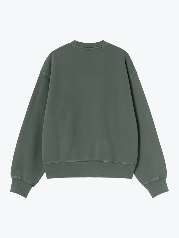 Carhartt WIP Carhartt WIP - W' Nelson Sweatshirt Dark Scarab - Truien - Dames Groen Truien