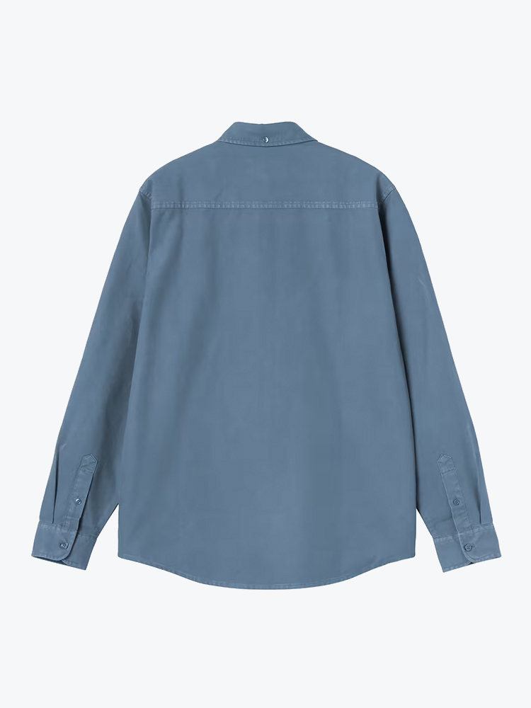 Carhartt WIP Carhartt WIP - L/S Bolton Shirt Icesheet - Overhemden - Heren Wit Overhemden