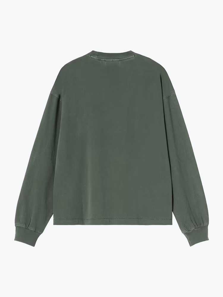 Carhartt WIP Carhartt WIP - W' L/S Nelson T-Shirt Dark Scarab - T-Shirts - Dames Groen T-shirts