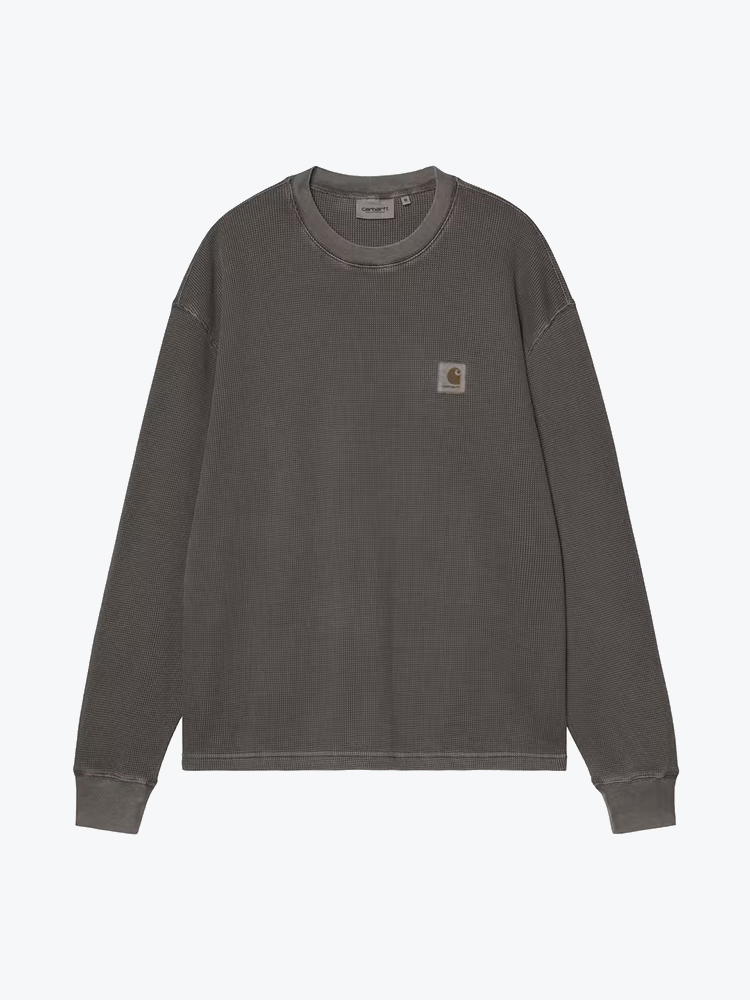 Carhartt WIP Carhartt WIP - L/S Vista Waffle T-Shirt Black - T-Shirts - Heren Zwart T-Shirts