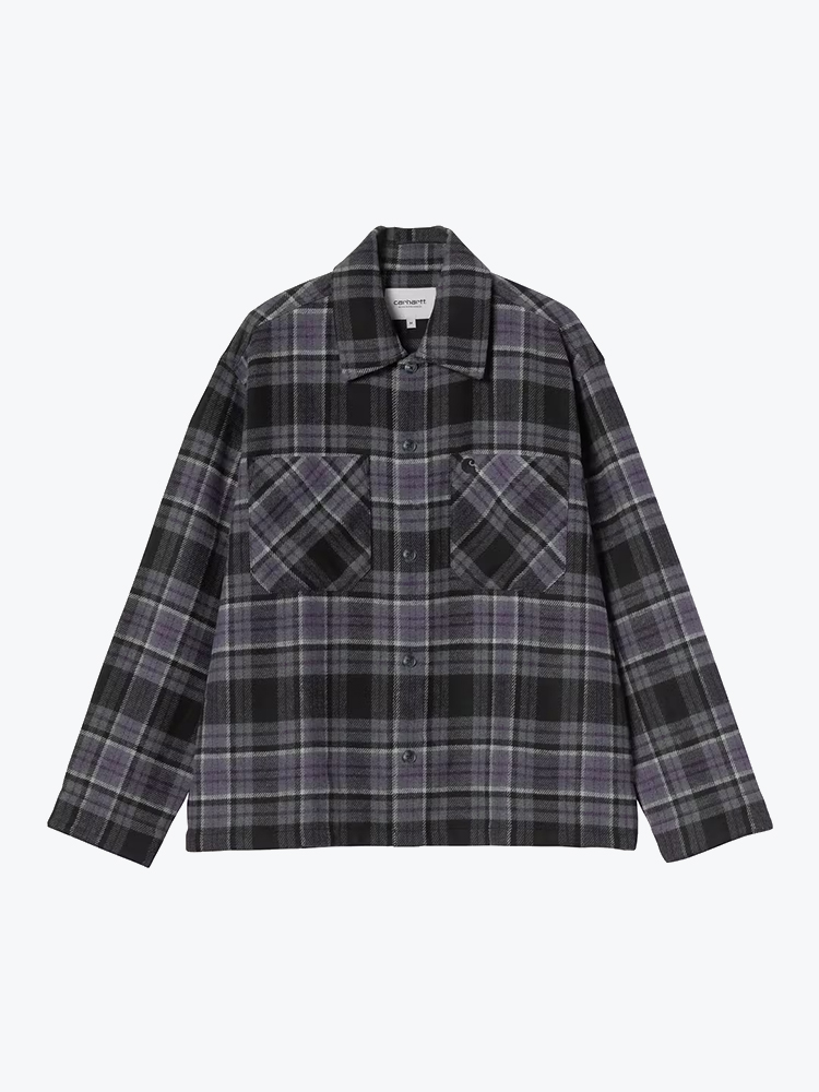 Carhartt WIP Carhartt WIP - L/S Parson Shirt Parson Check, Shady Purple - Overhemden - Heren Paars Overhemden