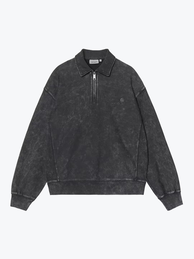 Carhartt WIP Carhartt WIP - Lambert Polo Sweat Black - Truien - Heren Zwart Truien