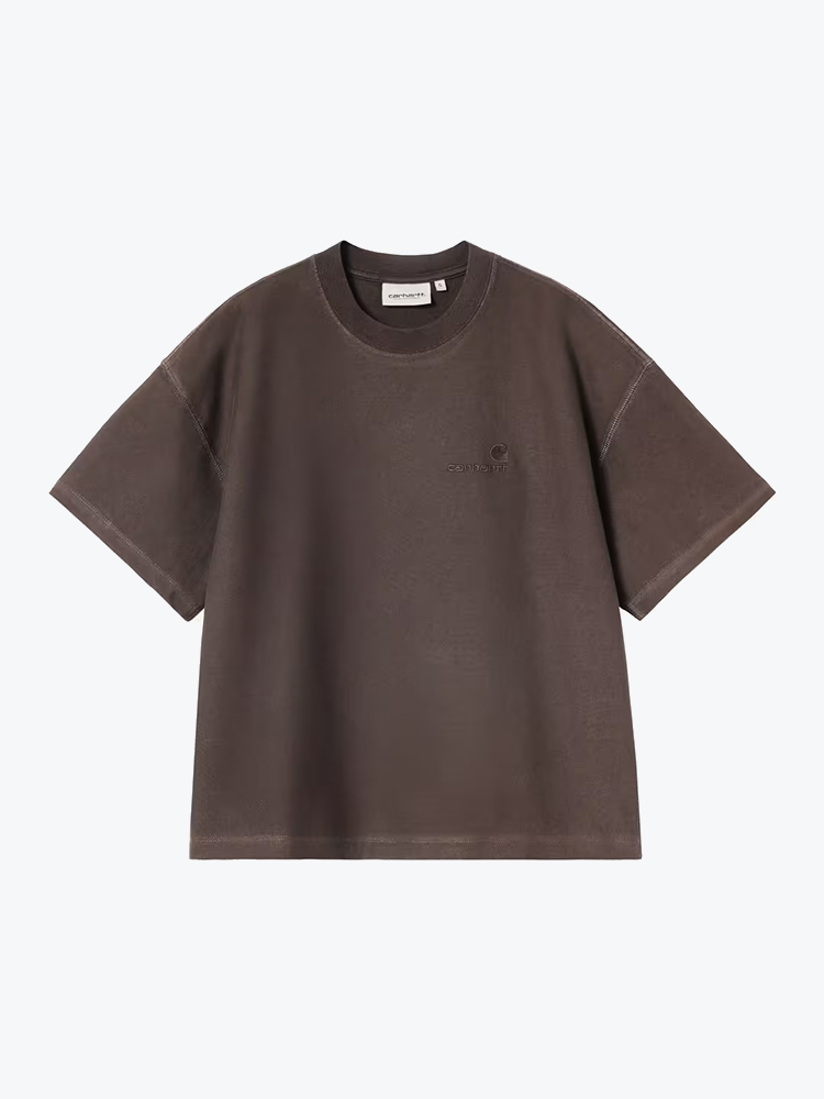 Carhartt WIP Carhartt WIP - W' S/S Lambert T-Shirt Tobacco - T-Shirts - Dames Bruin T-shirts