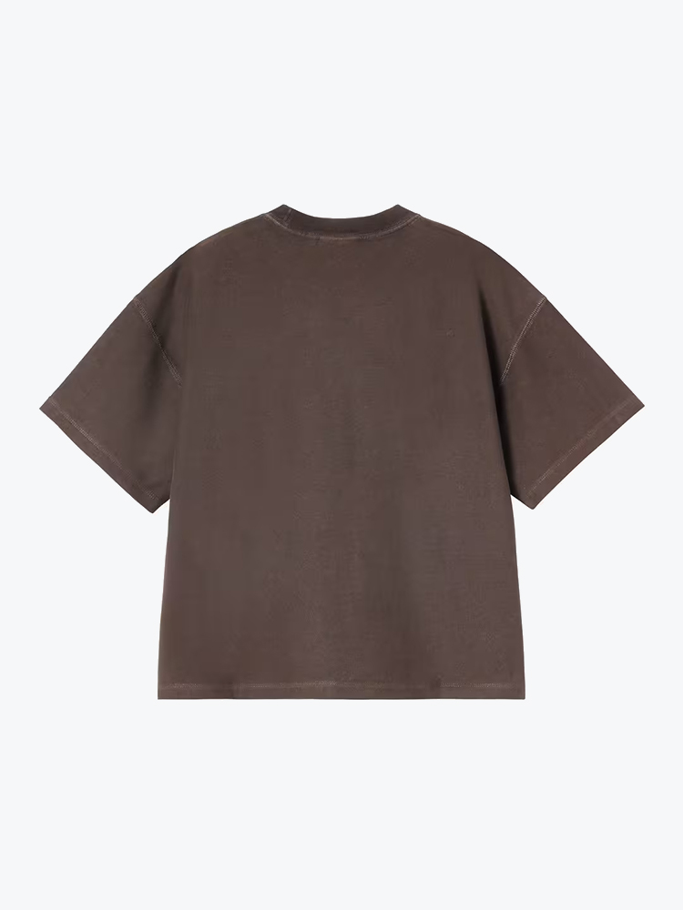 Carhartt WIP Carhartt WIP - W' S/S Lambert T-Shirt Tobacco - T-Shirts - Dames Bruin T-shirts