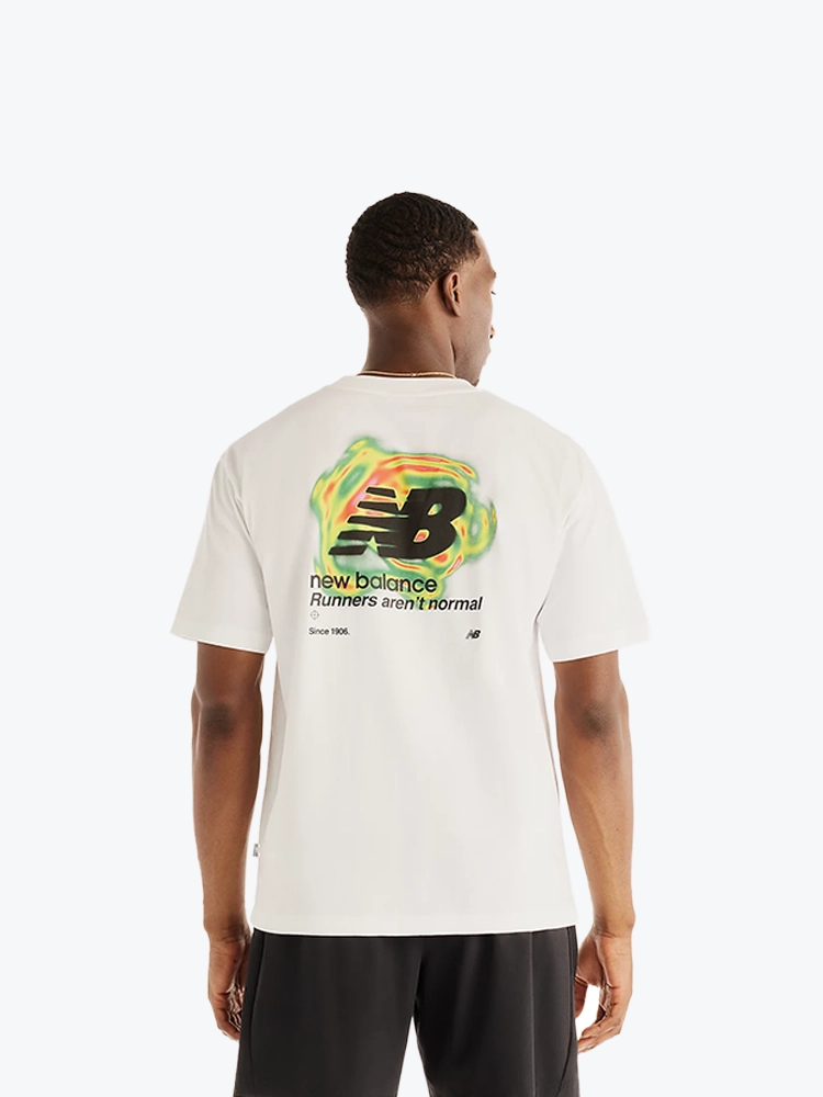New Balance New Balance - Heat Map Motion T-Shirt WT - T-Shirts - Heren Grijs T-Shirts
