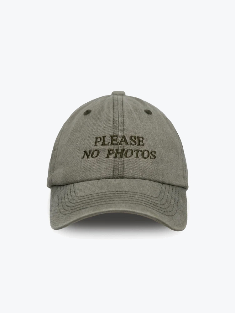 Hoho Coco Hoho Coco - Please No Photos Acid Light Olive - Petten - Dames Groen Petten