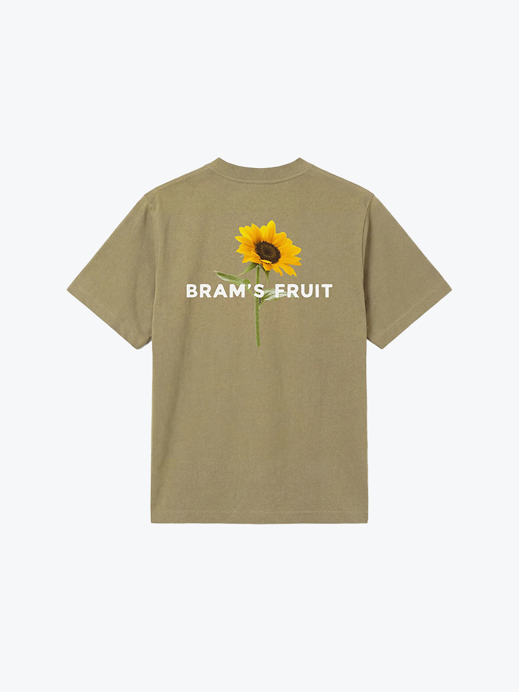 Bram's Fruit Bram's Fruit - Sunflower T Olive Green - T-Shirts - Heren Groen T-Shirts