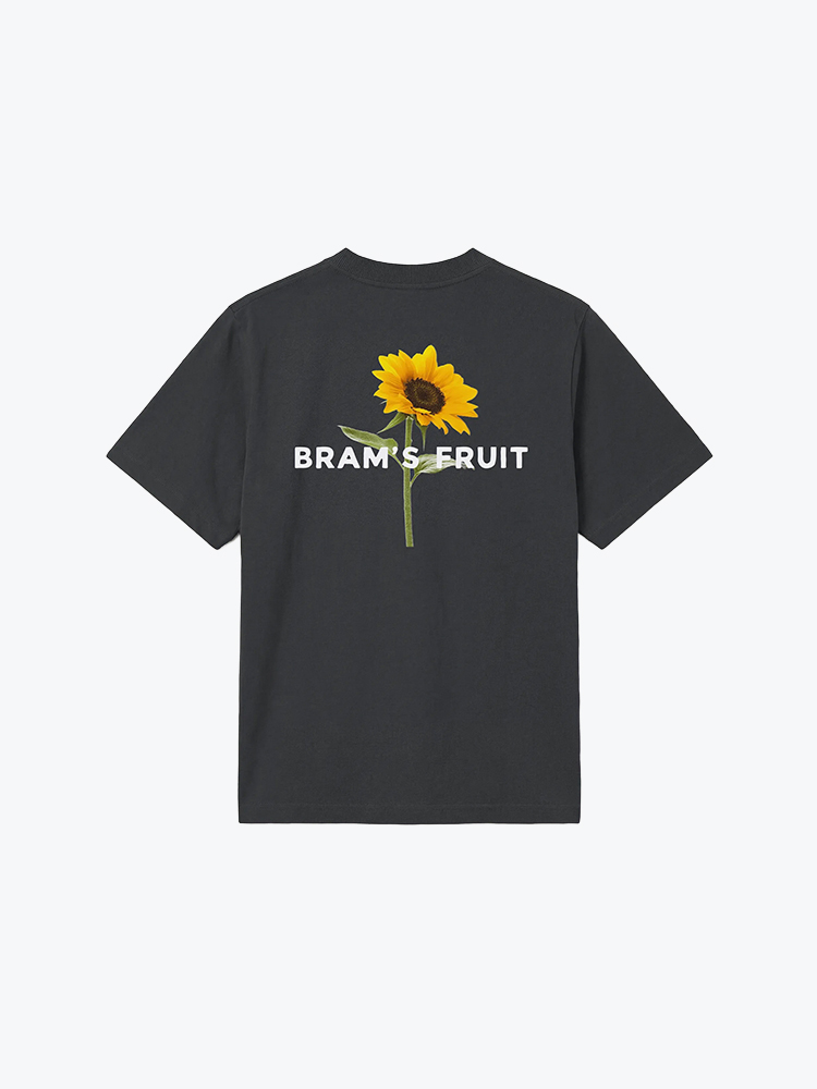 Bram's Fruit Bram's Fruit - Sunflower T Shadow Black - T-Shirts - Heren Zwart T-Shirts