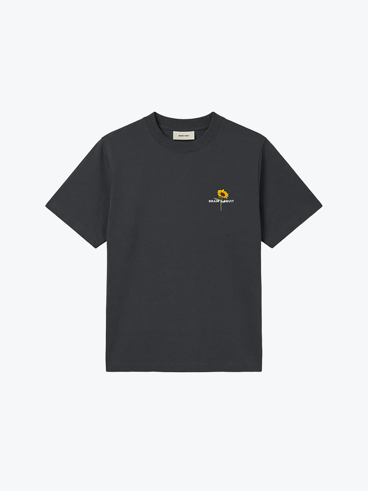 Bram's Fruit Bram's Fruit - Sunflower T Shadow Black - T-Shirts - Heren Zwart T-Shirts