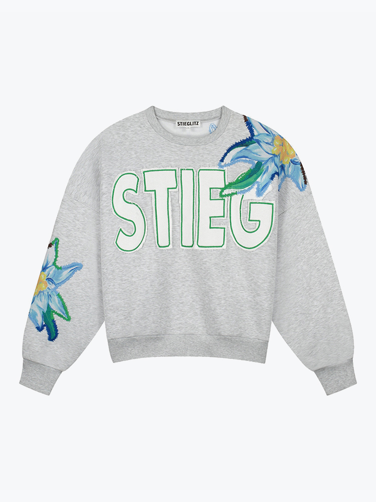 Stieglitz Stieglitz - Eliza Oversized Sweater Grey - Truien - Dames Grijs Truien