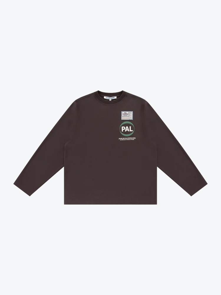 Pal Sporting Goods PAL Sporting Goods - Pre Game Longsleeve Deep Mahogany Bruin - T-Shirts - Heren Bruin T-Shirts