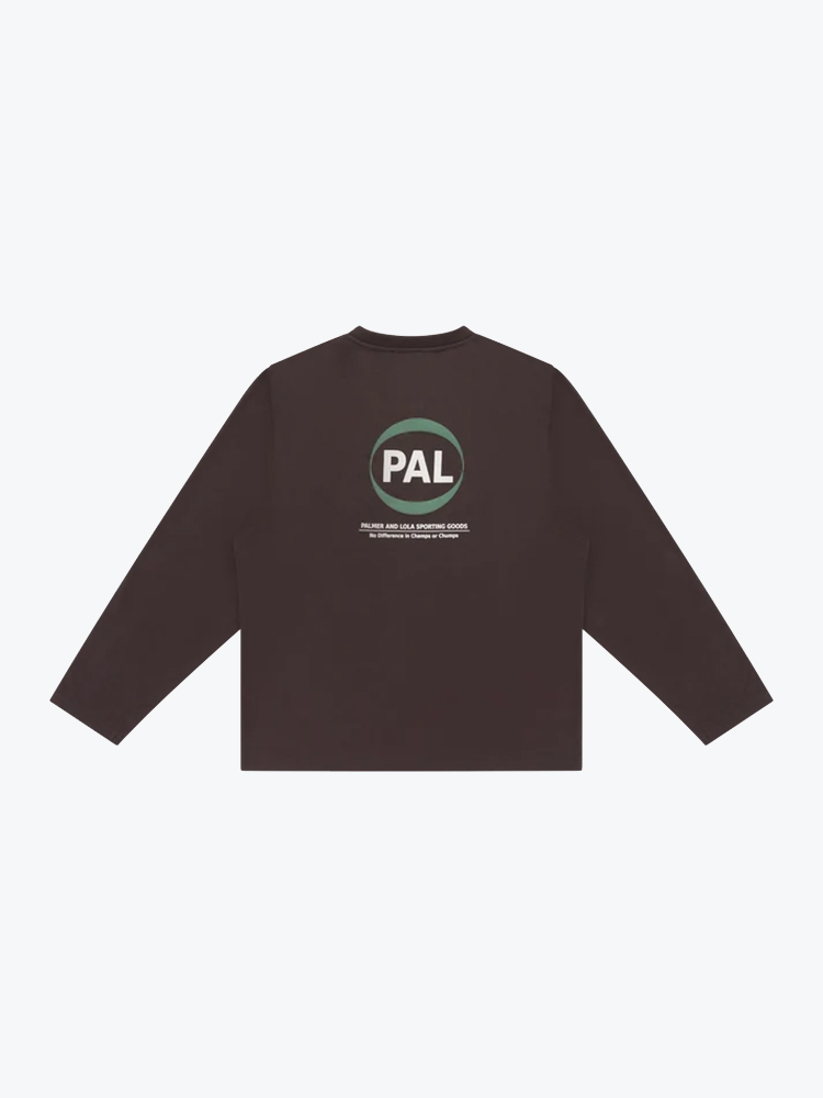 Pal Sporting Goods PAL Sporting Goods - Pre Game Longsleeve Deep Mahogany Bruin - T-Shirts - Heren Bruin T-Shirts