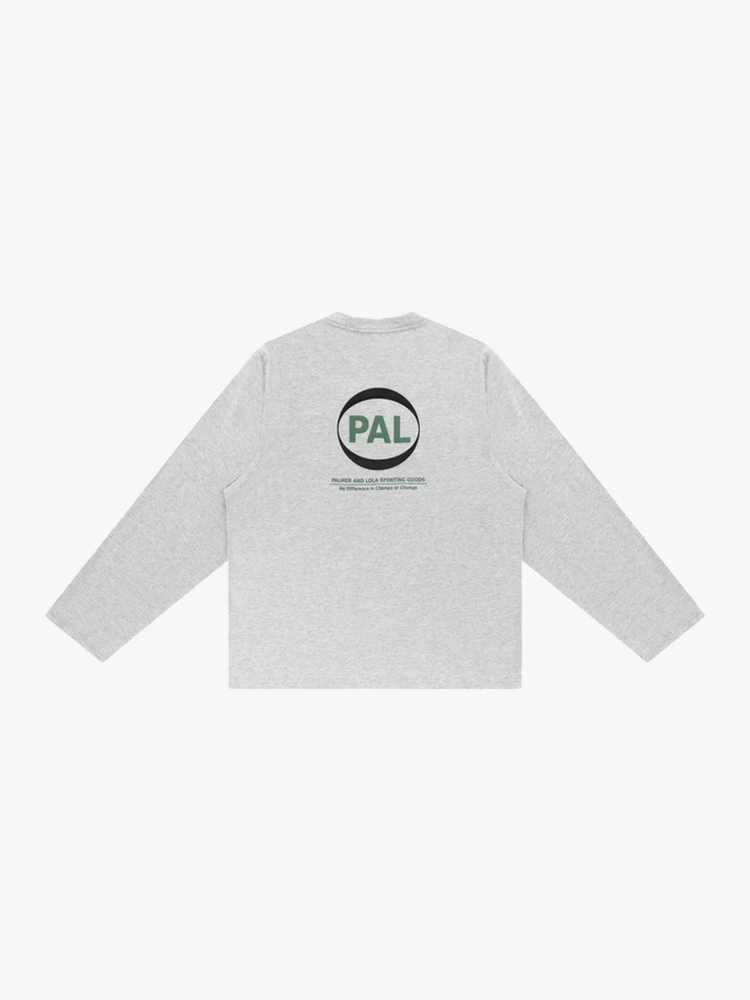 Pal Sporting Goods PAL Sporting Goods - Pre Game Longsleeve Light Gray Marl Grijs - T-Shirts - Heren Grijs T-Shirts