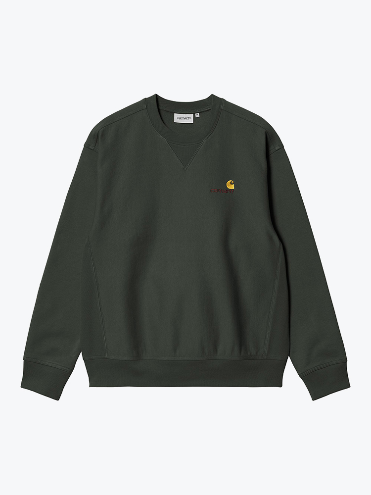 Carhartt WIP Carhartt WIP - American Script Sweat Raven - Truien - Heren Zwart Truien