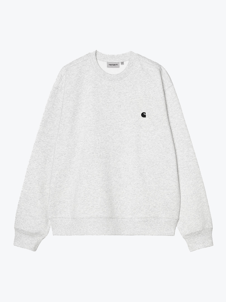 Carhartt WIP Carhartt WIP - Mack Sweat Ash Heather / Black - Truien - Heren Grijs Truien